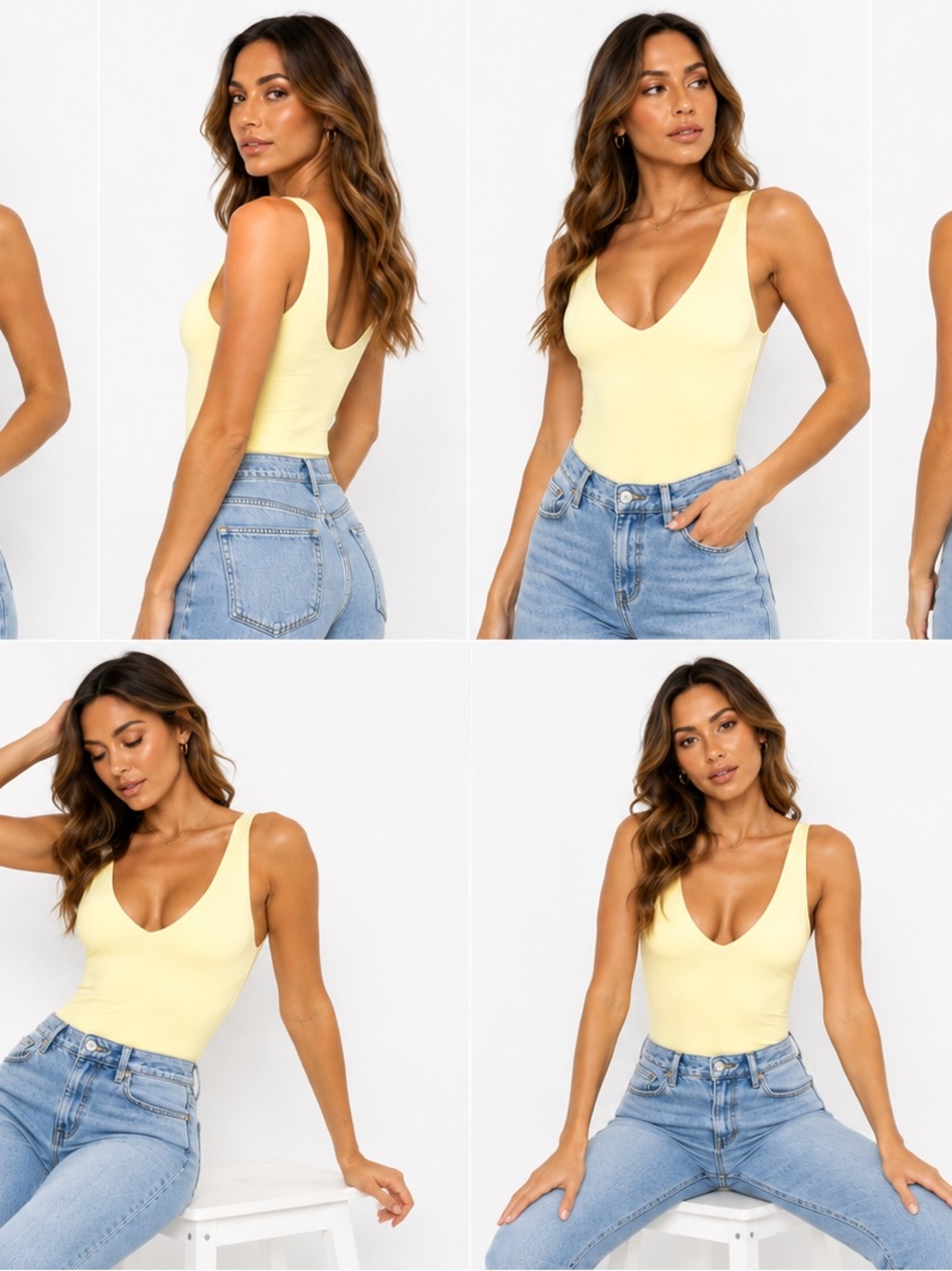 Bodysuit in light Yellow